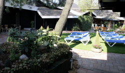 Aussenbereich der Birkensauna