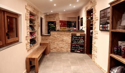 Der Empfangsbereich der Birkensauna