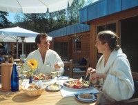 Restaurantterrasse im Saunadorf Lüdenscheid